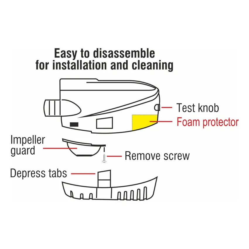 Bomba de porão submersível automática Lalizas