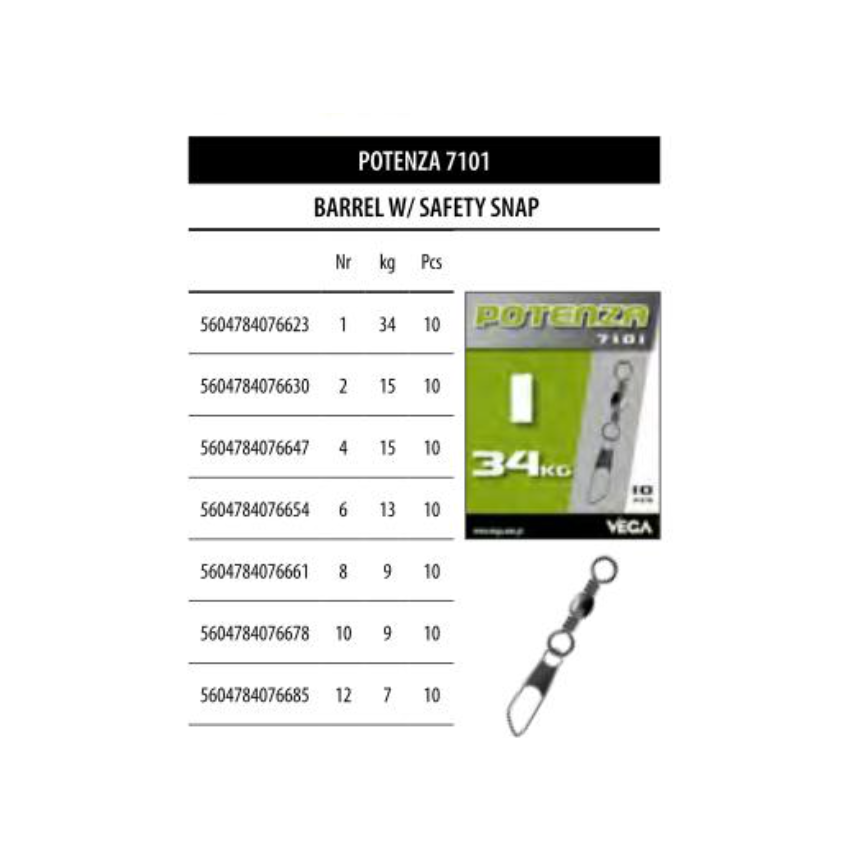 Giratório - POTENZA 7101 - BARREL W/ SAFETY SNAP