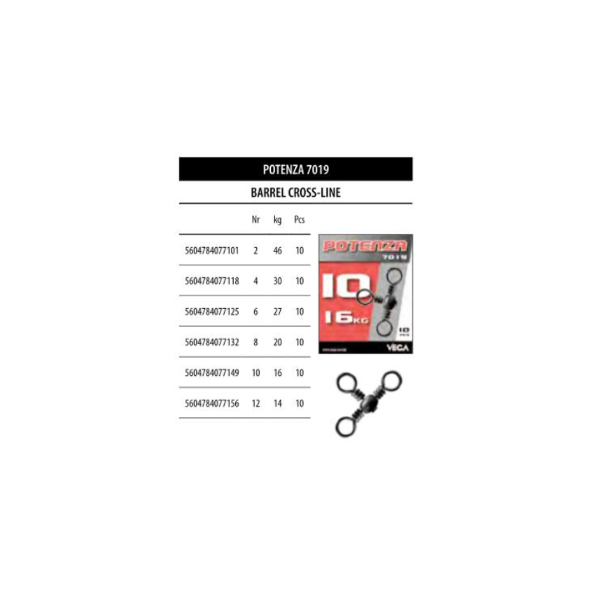 Giratório - POTENZA 7019 - BARREL CROSS - LINE